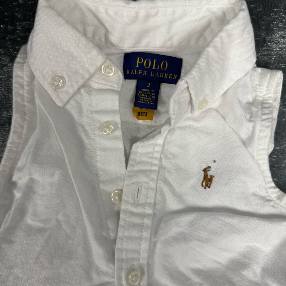 Ralph Lauren White Sleeveless dress